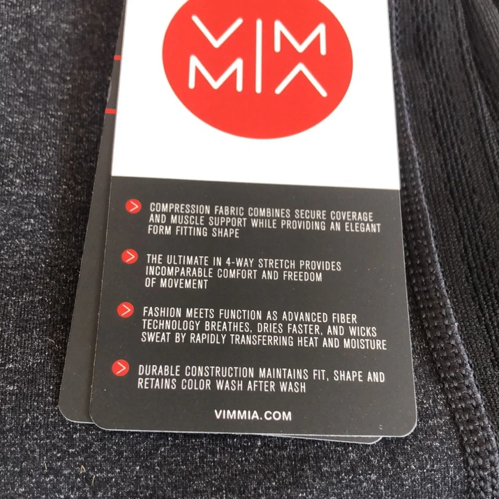 NWT Vimmia Hustle Leggings In Charcoal Heather Size Small - Picture 14 of 16